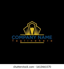 Tie logo design illustration is simple, elegant and creative
