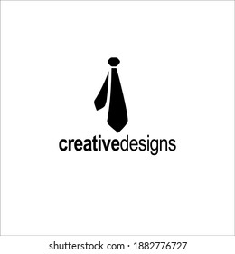Tie logo design template. Corporate consultant symbol concept