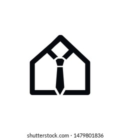 Tie logo icon design vector