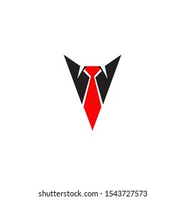 Tie logo icon design vector illustration template