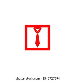 Tie logo icon design vector illustration template