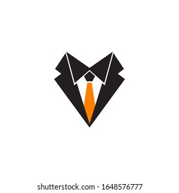 Tie logo icon design vector illustration template