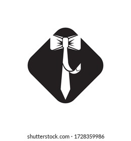 Tie logo icon vector illustration
