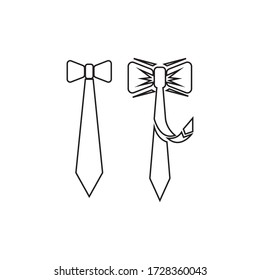 Tie logo icon vector illustration
