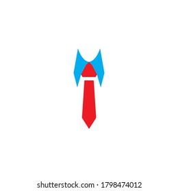 Tie logo illustration vector template