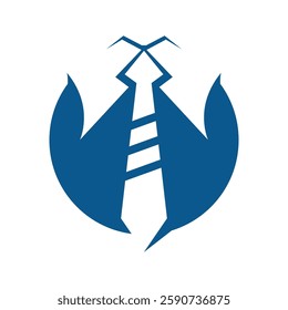 Tie logo illustration vector template design