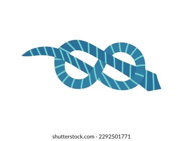 Tie, the logo of the knot making up the infinity symbol . Doodle style. Graphic print , necktie . Illustration vector on isolated background. Concept business. 