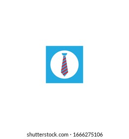 Tie logo template vector icon illustration