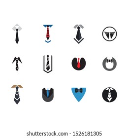 tie logo vector template design