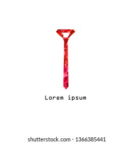 tie logo for your business with red color