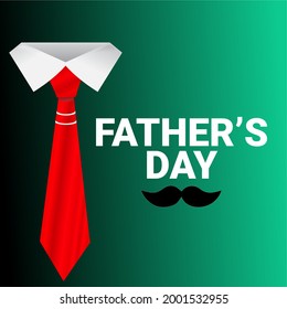 Tie And Mustache Happy Father's Day, Good for baby clothes, greeting card, poster, and other gifts design