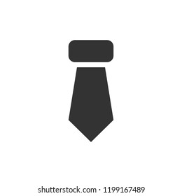 Tie, Necktie. Icon Flat