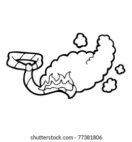 caricatura sobre el fuego