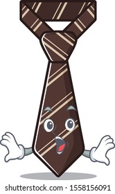 tie with the on mascot shape surprised