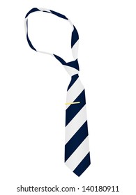 Tie on a white background