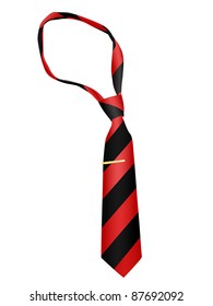Tie on a white background, eps10