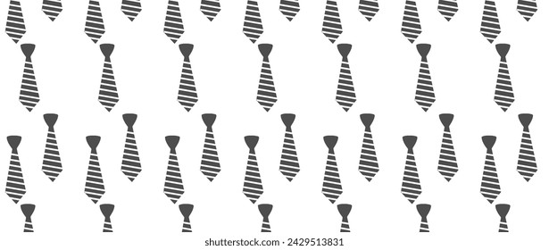 tie on a white background seamless pattern