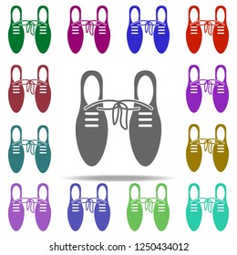 tie one shoes icon. Elements of Day of jokes in multi color style icons. Simple icon for websites, web design, mobile app, info graphics