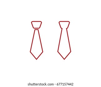 tie outline icon V