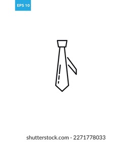 Tie outline icon Vector illustration