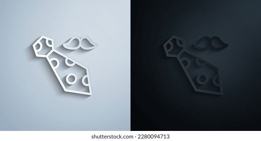 Tie paper icon with shadow effect vector illuistration design