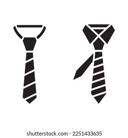 tie related icon isolated on white background