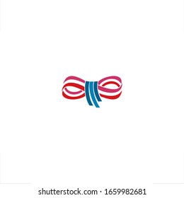 Diseño de unidad del logotipo de cinta de amarre