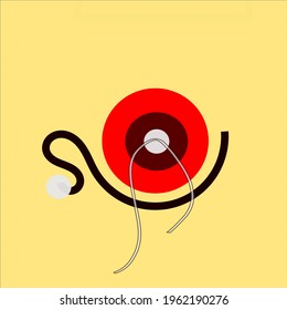 tie the rope to the focus circle