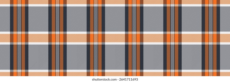 Tie seamless background pattern, india plaid check vector. Tribal fabric textile texture tartan in dark and white colors palette.