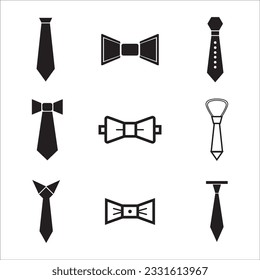 tie set icon logo vector design