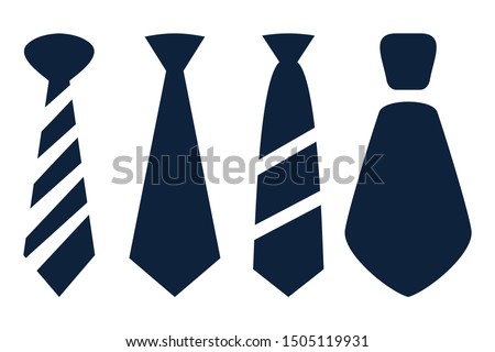 tie set icon vector illustration