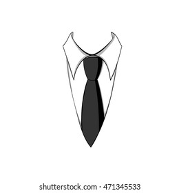 tie and shirt business vector