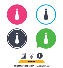 Tie sign icon. Business clothes symbol.