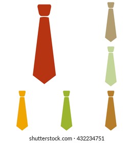 Tie sign illustration