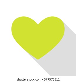 Tie sign. Pear icon with flat style shadow path.