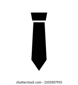 Tie silhouette icon. Vectors about business.