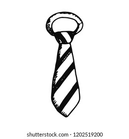tie sketch icon. isolated object.