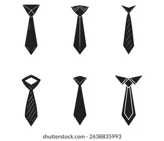 tie sketch icon silhouette vector illustration set of 
