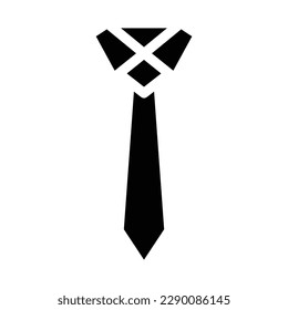 tie solid icon illustration vector graphic