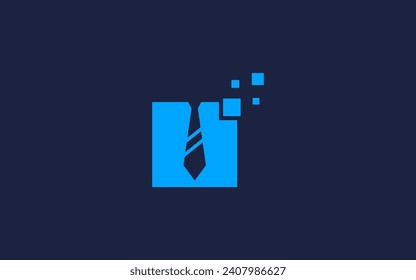 tie with square logo icon design vector design template inspiration