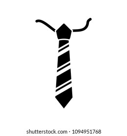 Tie of striped design vector icon