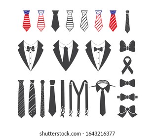 TIE symbol icon vector illustration. fashion vector