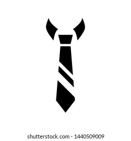 Tie symbol vector icon illustration