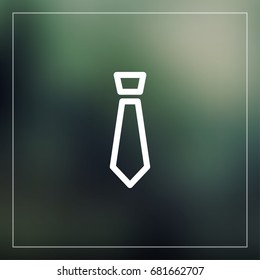 tie thin line icon