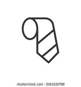 Tie thin line icon. Symbol in trendy outline style. Premium design for web and apps. Perfect for UI. 