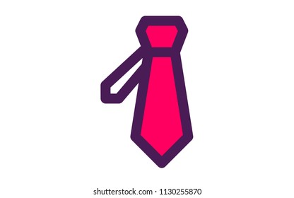Tie, two color icon