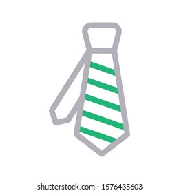 tie vector color line  icon 