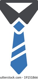 tie vector glyph color icon