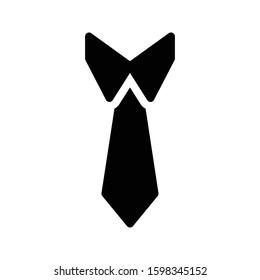 tie vector glyph flat icon 