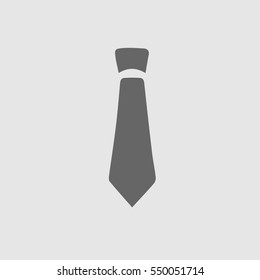 Tie vector icon eps 10. Necktie business symbol.